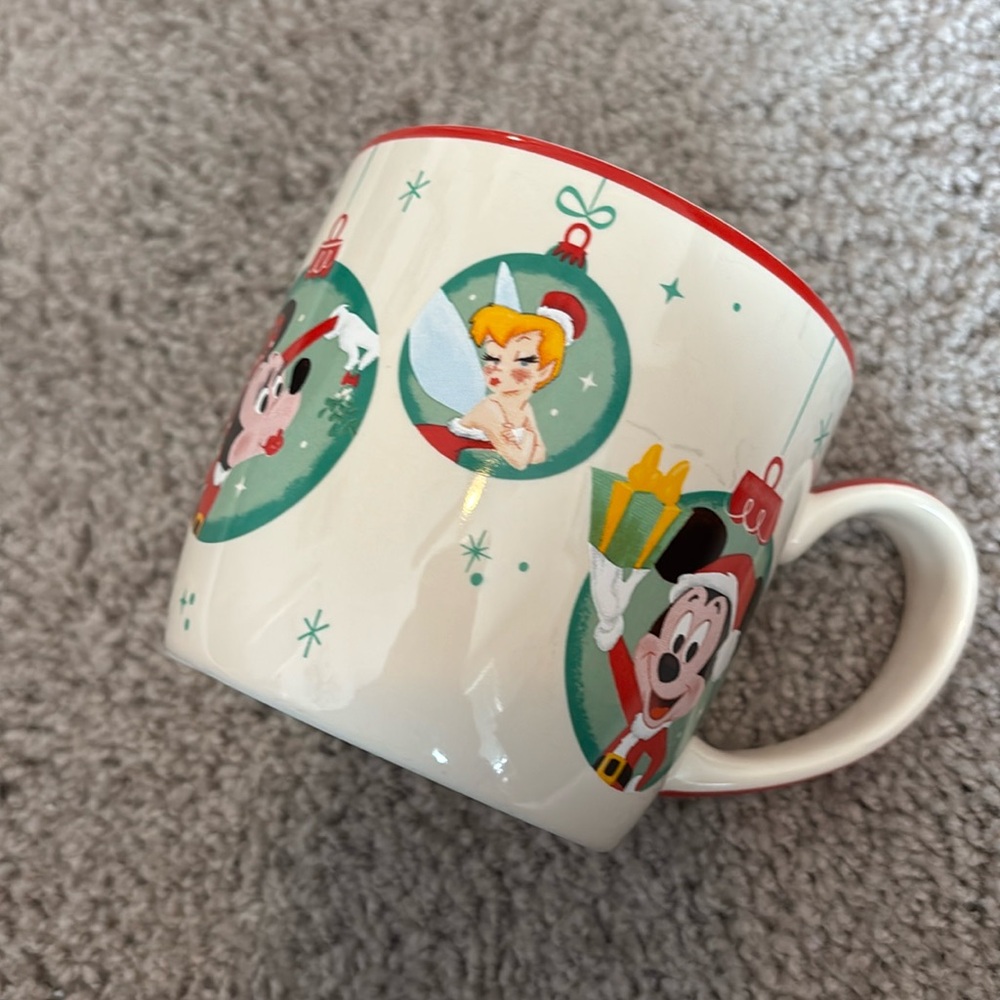 Vintage style Disney Parks holiday mug